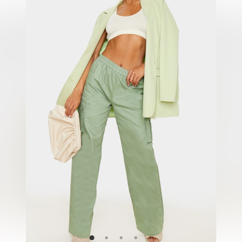 Mint Green Cargo Pants